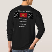 第2歩兵師団 – 英国長袖ティー Tシャツ (裏面)