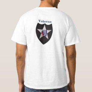 第2歩兵部第2のID退役軍人ベットパッチ Tシャツ