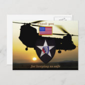 第2歩兵indihead退役軍人vetsパッチ ポストカード (正面/裏面)