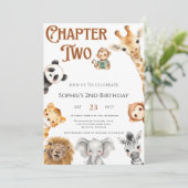 第2章 ストーリーブック ジャングルサファリ 2歳の誕生日 招待状 (スタンド正面)