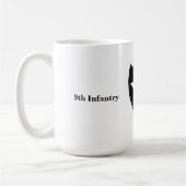 第2第9 Inf DUIのマグとの歩兵Div SSI コーヒーマグカップ (左)