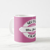 第2等級の先生のパーソナライズな感謝のギフト コーヒーマグカップ (正面左)