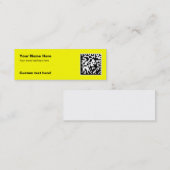 第2細い名刺-コードして下さい スキニー名刺 (正面/裏面)