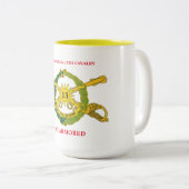 第2艦隊の第13騎兵隊の第1装甲マグ ツートーンマグカップ (正面右)