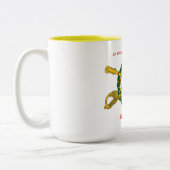 第2艦隊の第13騎兵隊の第1装甲マグ ツートーンマグカップ (左)