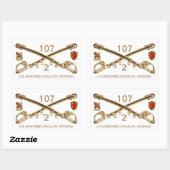 第2艦隊107号ACR 長方形シール (シート)