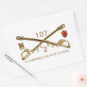 第2艦隊107号ACR 長方形シール (封筒)