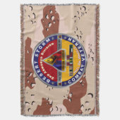 第2装甲師団デザートストーム退役軍人 スローブランケット (正面縦)