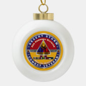 第2装甲師団デザートストーム退役軍人 セラミックボールオーナメント (正面)