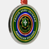 第2装甲騎兵退役軍人クリスマス メタルオーナメント (右)
