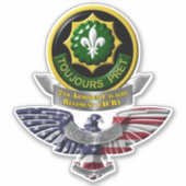 第2装甲騎兵退役軍人車 シール (正面)