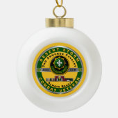 第2装甲騎兵連隊デザートストーム退役軍人 セラミックボールオーナメント (正面)