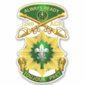 第2装甲騎兵連隊ACR シール (正面)