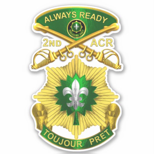 第2装甲騎兵連隊ACR シール (正面)