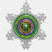 第2装甲騎兵 スノーフレークピューターオーナメント (正面)