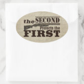 第2補正保護第一補正 楕円形シール (バッグ)