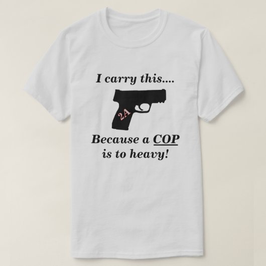 第2補正護身用ピストル Tシャツ (デザイン正面)