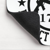 第2補正AR15あなた自身の保護黒 マウスパッド (コーナー)