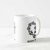 第2記念日マグ一緒の2年のハートのギフトの コーヒーマグカップ (正面右)