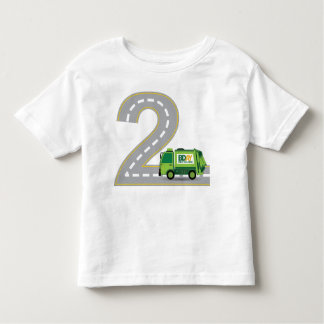 第2誕生日のごみ収集車のTシャツ トドラーTシャツ