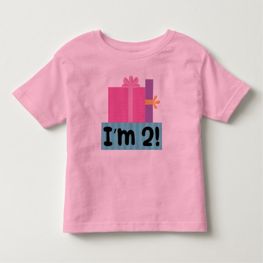 第2誕生日の2歳のTシャツのギフト トドラーTシャツ (正面)
