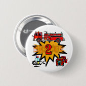 第2誕生日のTシャツおよびギフトを始動させ、救助して下さい 缶バッジ (正面&裏面)