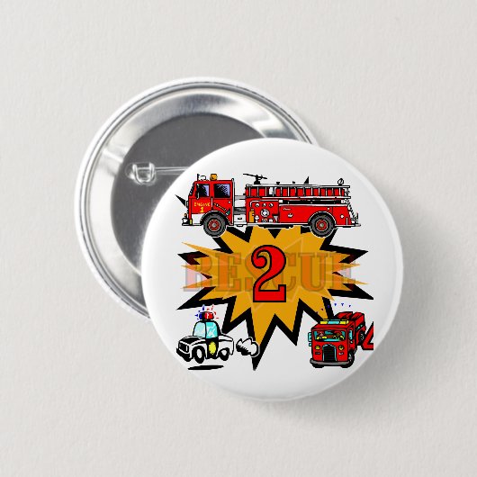 第2誕生日のTシャツおよびギフトを始動させ、救助して下さい 缶バッジ (正面&裏面)