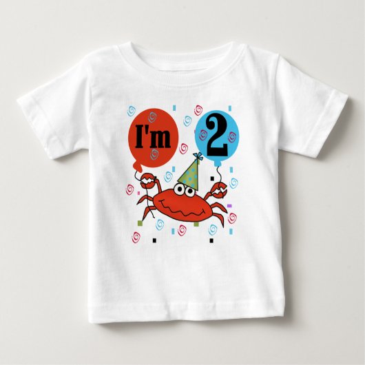 第2誕生日を斜め飛行して下さい ベビーTシャツ (正面)