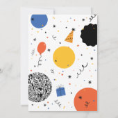 第2誕生日キャンドルドードル招待状 招待状 (裏面)