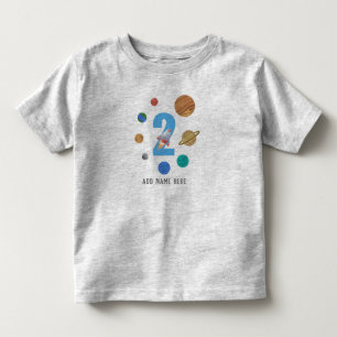 第2誕生日シス太陽のテム惑星 トドラーTシャツ