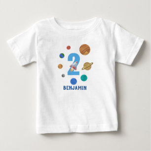 第2誕生日シス太陽のテム惑星 ベビーTシャツ
