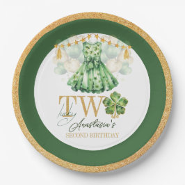 第2誕生日セントパトリックの日パーソナライズされた ペーパープレート