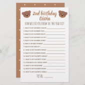 第2誕生日トリビアどのように良いゲームを知っている (正面/裏面)