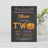 第2誕生日ハローウィンパーティ招待状 招待状 (スタンド正面)