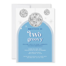 第2誕生日ブルーネイビーレトロディスコアーチ