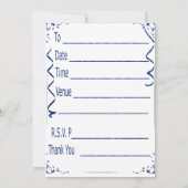 第2誕生日ブルー招待状 招待状 (裏面)