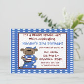 第2誕生日ベアボーイズ招待状 招待状 (スタンド正面)