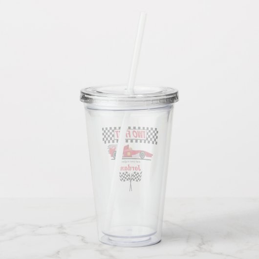 第2誕生日レッドレースカー2速 アクリルタンブラー (裏面)