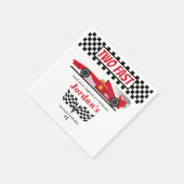 第2誕生日レッドレースカー2速 スタンダードカクテルナプキン (角)