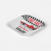 第2誕生日レッドレースカー2速 ペーパープレート (傾斜あり)