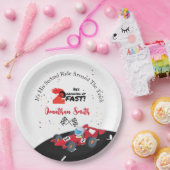 第2誕生日レースカー紙プレート ペーパープレート (パーティー)