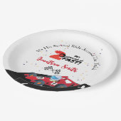 第2誕生日レースカー紙プレート ペーパープレート (アングル)