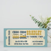 第2誕生日列車チケット招待状 招待状 (スタンド正面)