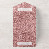 第2誕生日回転木馬フローラグリッター オールインワン招待状 (外側)