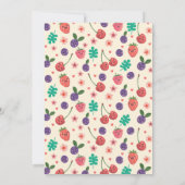 第2誕生日招待状、ツーティフルーティパーティーガール 招待状 (裏面)