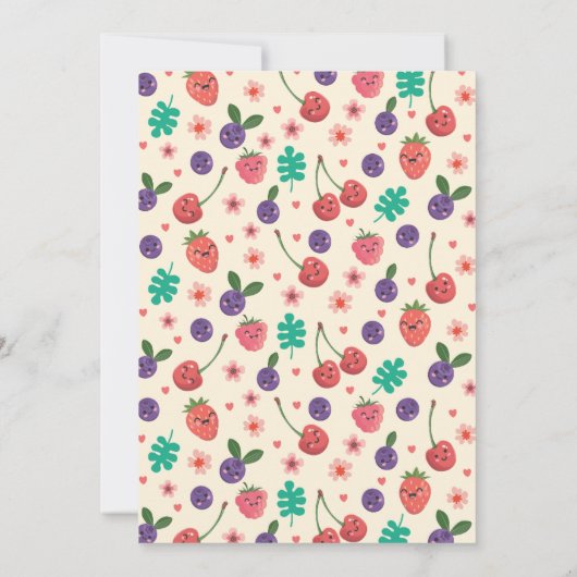 第2誕生日招待状、ツーティフルーティパーティーガール 招待状 (裏面)