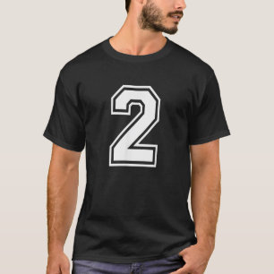 第2誕生日番号付きユニフォームスポーツジャージーT Tシャツ