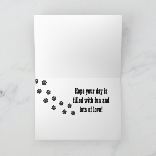 **第2誕生日**カードをお持ち カード (内部)