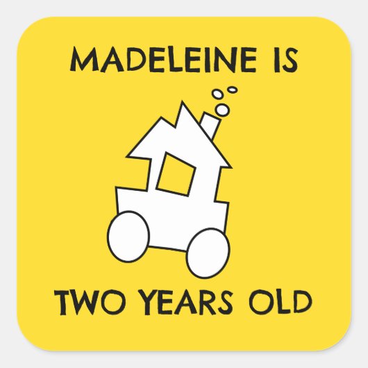 第2誕生日 スクエアシール (正面)