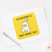 第2誕生日 スクエアシール (封筒)